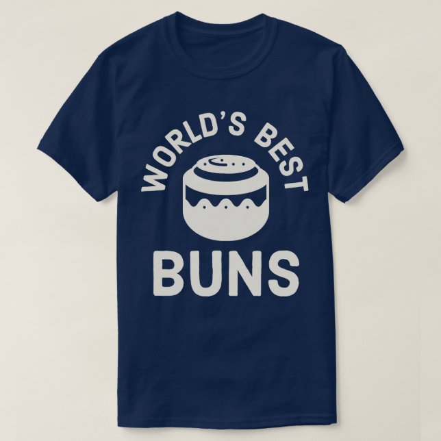 T-shirt Cannelle Roll Pâtisserie Chef Monde meilleurs Buns (Design devant)
