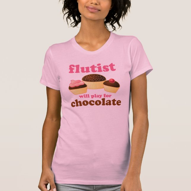 T-shirt Cannelure drôle de chocolat (Devant)