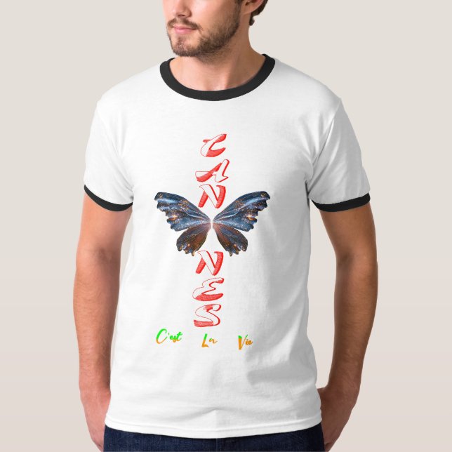 T-shirt Cannes C'est La Vie (Devant)