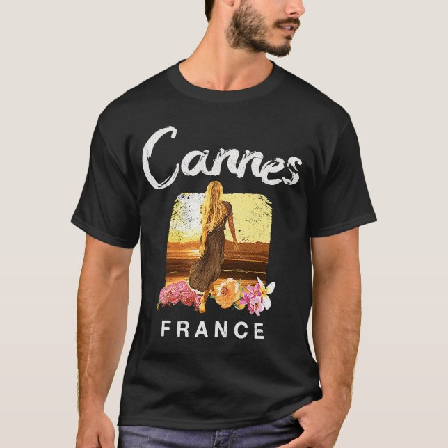 T-shirt Cannes France Vintage (Devant)