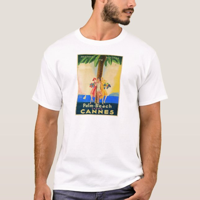 T-shirt Cannes vintage (Devant)