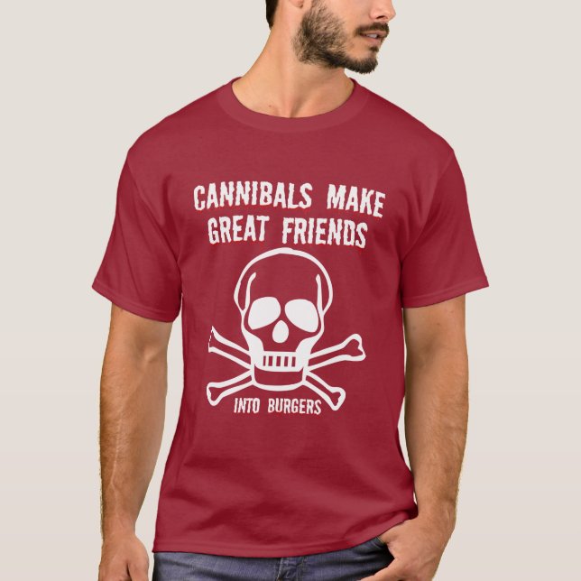 T-shirt Cannibales drôles (Devant)