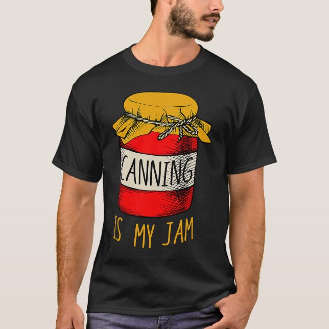 T-shirt Canning Fan Jam Season Mason Jar Passion Hobby Ent (Devant)