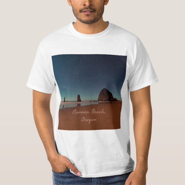 T-shirt Cannon Beach Oregon Haystack Rock (Devant)