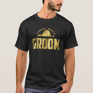 T-shirt Cannon Beach Oregon Mariage Groom
