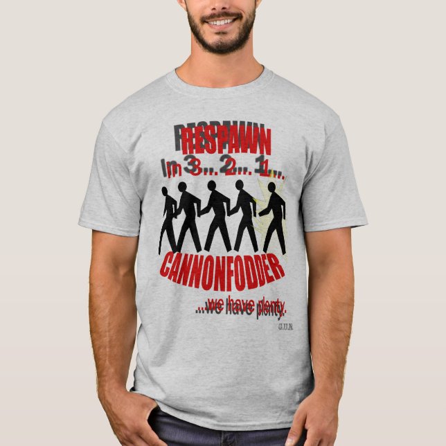 T-shirt Cannonfodder (Devant)