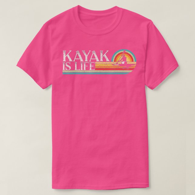 T-shirt Canoë à pédales Kayak Retro Kayak (Design devant)