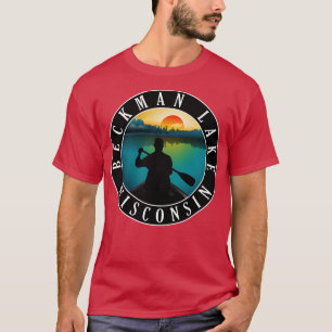 T-shirt Canoë Beckman Lake Wisconsin