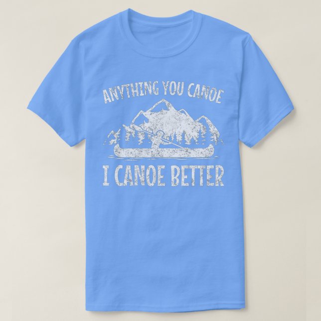T-shirt Canoë Canoë Canoë Hommes Drôle Femmes Enfants (Design devant)