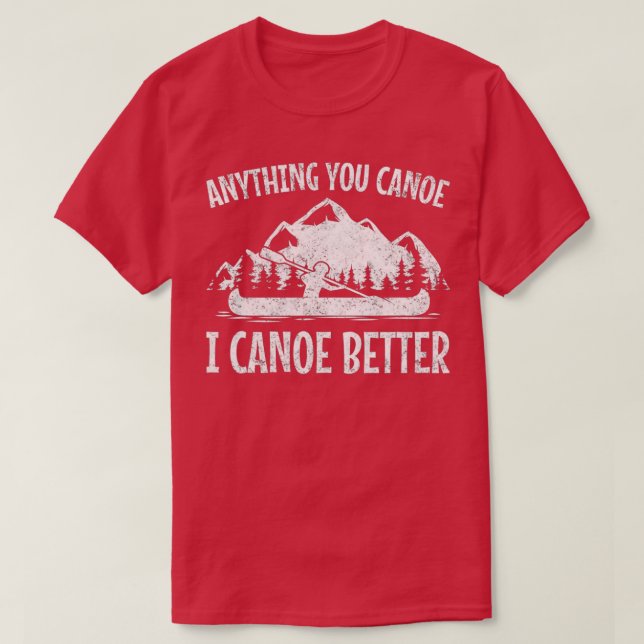 T-shirt Canoe Canoeing Funny Men Women Kids (Design devant)