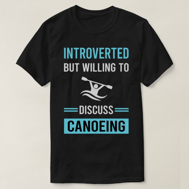 T-shirt Canoë de canoë présenté (Design devant)