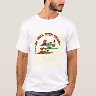 T-shirt Canoë de kayak - palettes bien avec d'autres