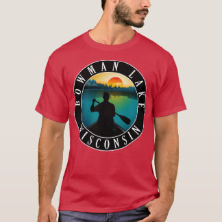 T-shirt Canoë-kayak Bowman Lake Wisconsin