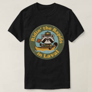 T-shirt Canoë-kayak en eau vive vintage Laval Québec