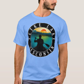 T-shirt Canoë-kayak Fetke Lake Wisconsin