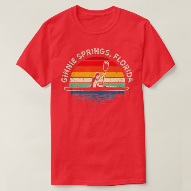T-shirt Canoë-kayak Ginnie Springs Florida River Canoe Lov (Design devant)