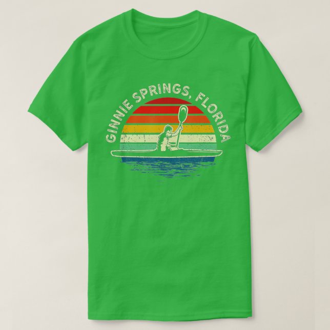 T-shirt Canoë-kayak Ginnie Springs Florida River Canoe Lov (Design devant)