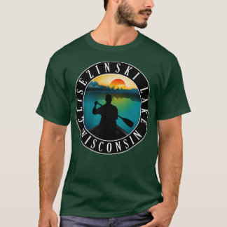 T-shirt Canoë-kayak Glisezinski Lake Wisconski