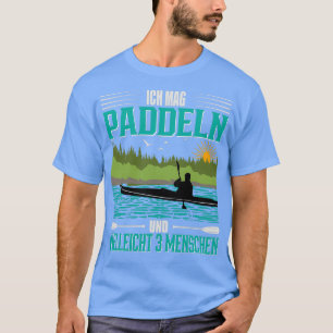 T-shirt Canoë Kayak J'aime pagayer et 3 personnes