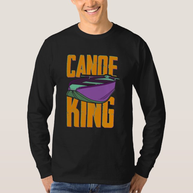 T-shirt Canoe King Kayaking Canoeing Paddling Kayaker (Devant)