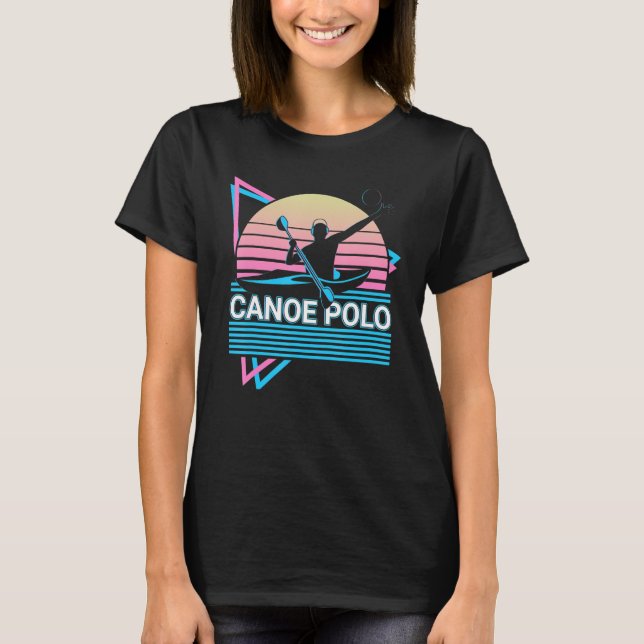 T-shirt Canoe Polo Kayak Polo Retro (Devant)