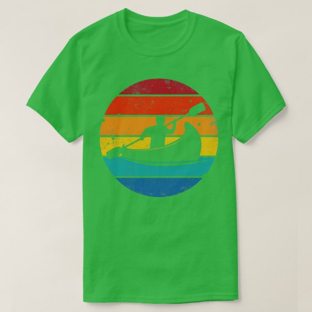 T-shirt Canoë rétro Design (Design devant)