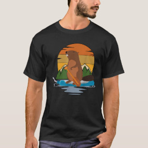 T-shirt Canoë vintage Beaver Purewick Nurse Funny Nurse