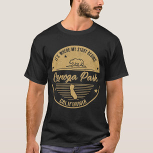 T-shirt Canoga Park Californie C'est où mon histoire comme