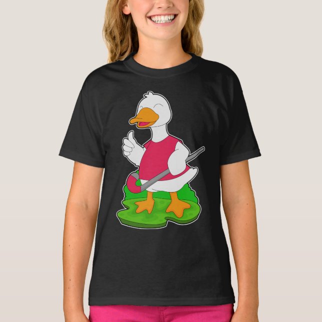T-shirt Canon de hockey canard (Devant)