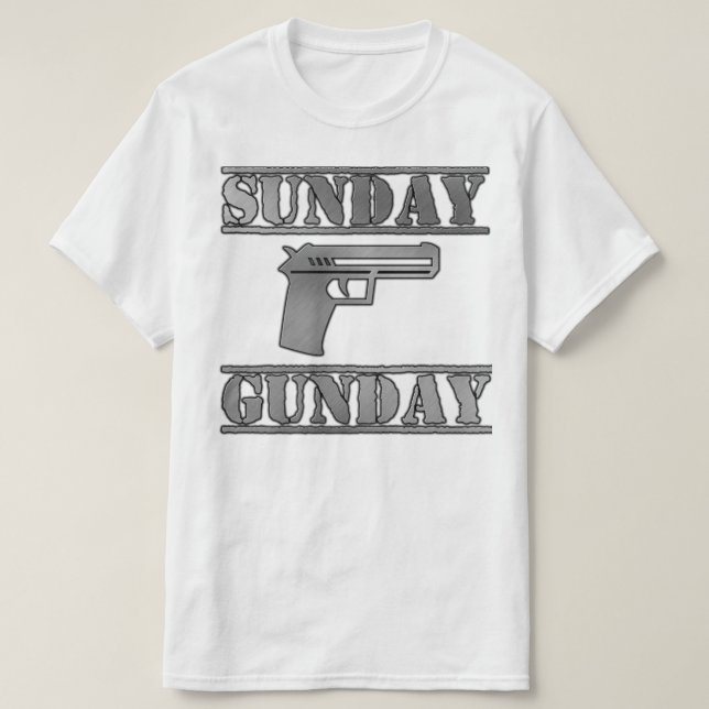 T-shirt canon dimanche (Design devant)