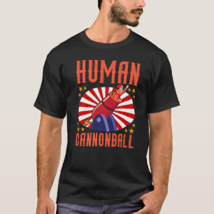 T-shirt Canon humain de cirque et clown