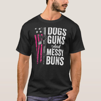 T-shirt Canons À Chiens Et Buns Mains Femmes Chien Pro Gun