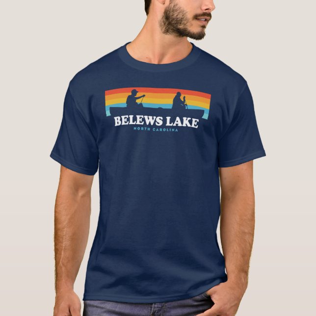 T-shirt Canot Belews Lake Caroline du Nord (Devant)