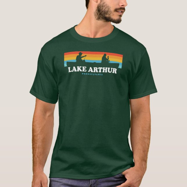 T-shirt Canot du lac Arthur Pennsylvanie (Devant)
