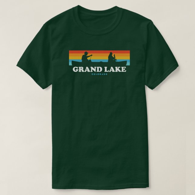 T-shirt Canot Grand Lake Colorado (Design devant)