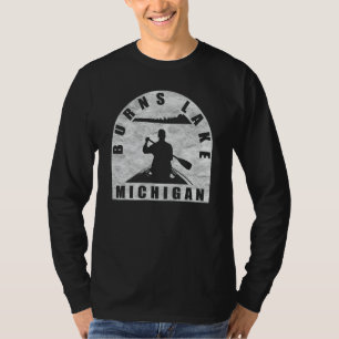 T-shirt Canotage sur le lac Burns Michigan