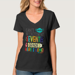 T-shirt Cant Masque Mon Excitation Septième Année Je Viens