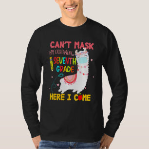 T-shirt Cant Masque Mon Excitation Septième Année Je Viens