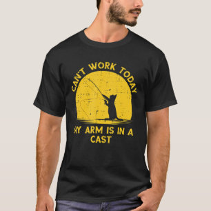 T-shirt Cant Work Aujourd'Hui Mon Bras Est Dans Un Chat De