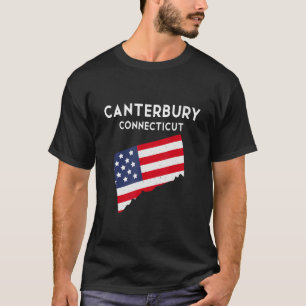 T-shirt Canterbury Connecticut USA State America Travel Co