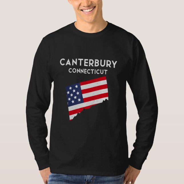 T-shirt Canterbury Connecticut USA State America Travel Co (Devant)