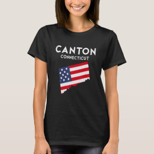 T-shirt Canton Connecticut USA State America Travel Connec