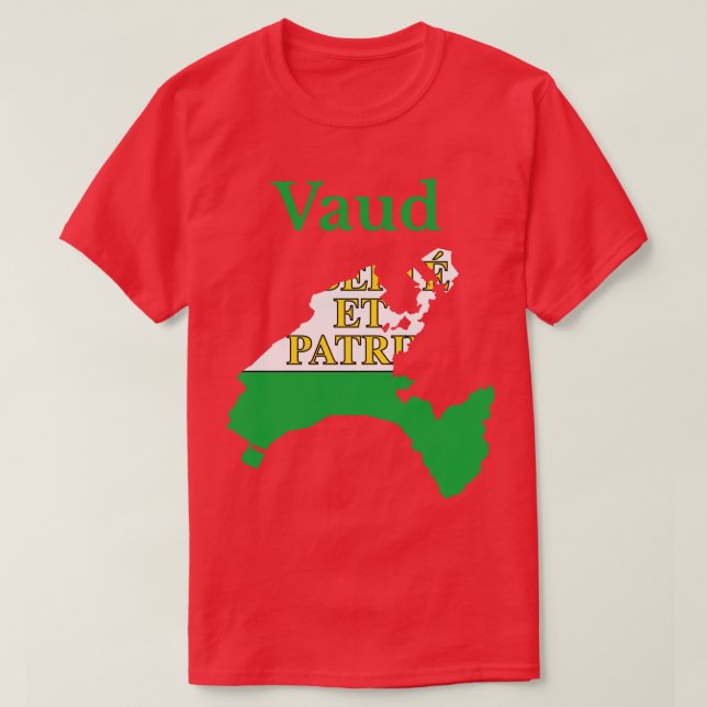 T-shirt Canton de Vaud Suisse (Design devant)
