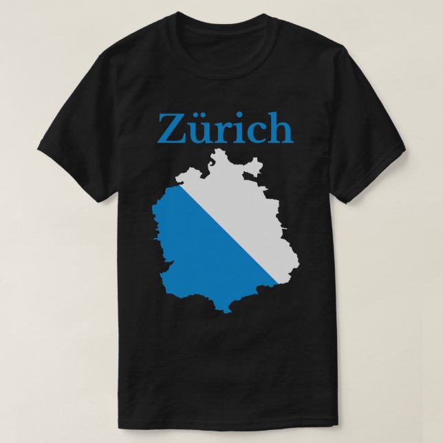 T-shirt Canton de Zurich Suisse (Design devant)