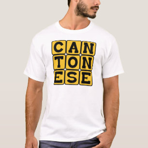 T-shirt Cantonais, Langue de Chine