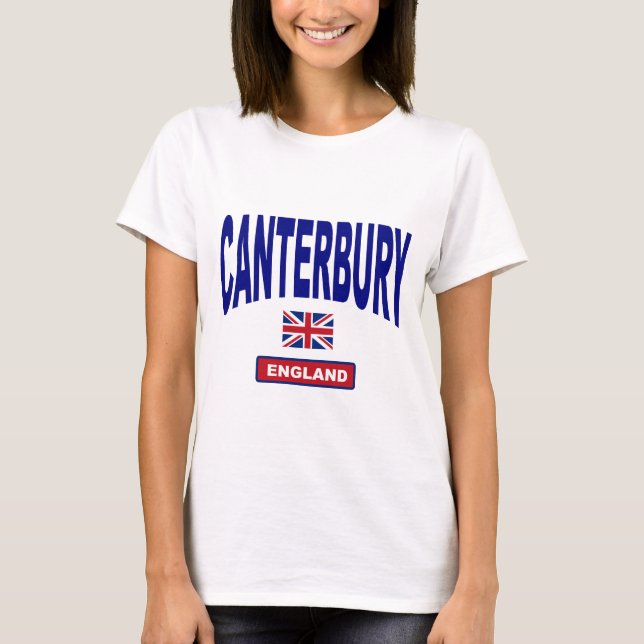 T-shirt Cantorbéry Angleterre (Devant)