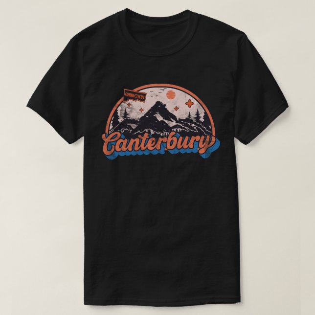 T-shirt Cantorbéry, Connecticut (Design devant)