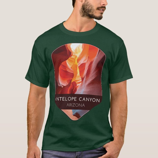 T-shirt Canyon Antelope Arizona rétro (Devant)
