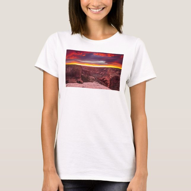 T-shirt Canyon de Chelly, sunset, Arizona (Devant)