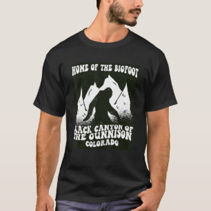 T-shirt Canyon noir de la Gunnison Colorado Maine Accueil